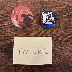 VTG 80’s The Clash Pinback Concert buttons vintage - UK - London Calling